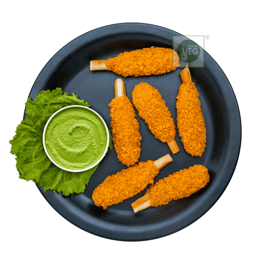 Crunchy Soya Chaap Drumstiks (Chicken Style)