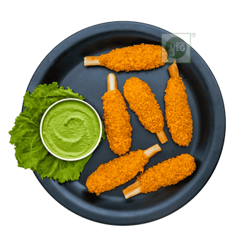 Crunchy Soya Chaap Drumstiks (Chicken Style)