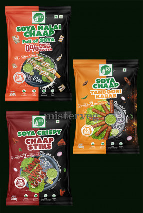 Soya Malai Chaap + Soya Chaap Tandoori Kabab + Soya Crispy Chaap Stiks