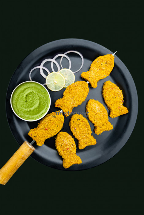 Tandoori Soya Fish Tikka - 500 gm X 12 Packets