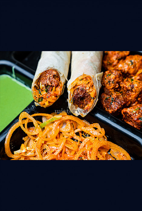 veg mutton kabab Roll