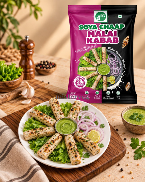 Soya Chaap Malai Kabab