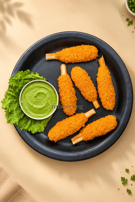 Crunchy Soya Chaap Drumstiks (chicken Style) - 500 gm X 12 Packets